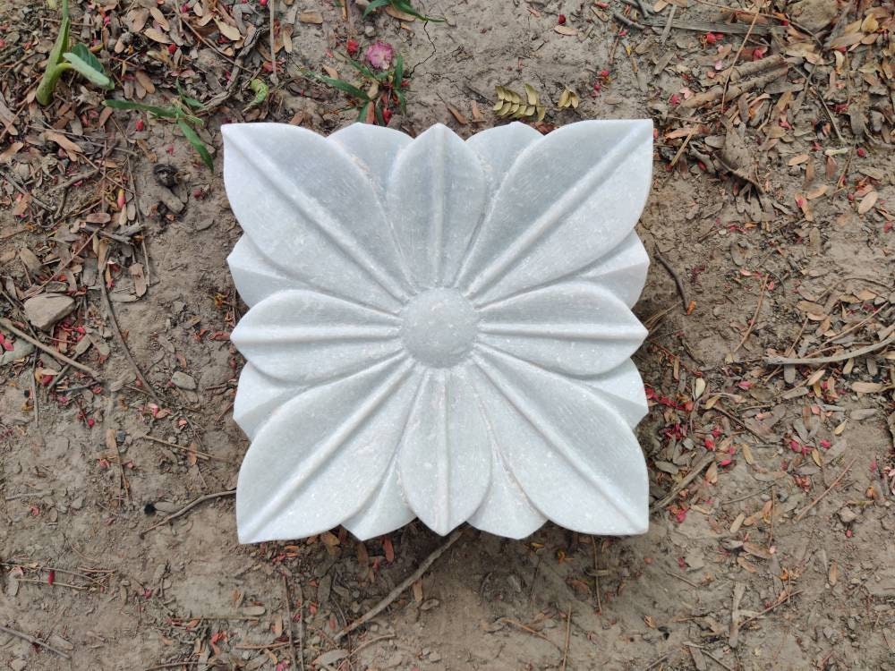 marble square urli for home décor/snacks/fruits/gift item